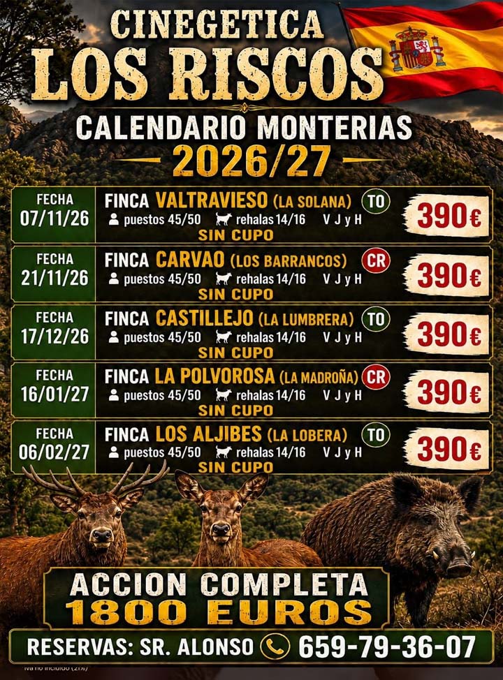 Programa de Monterias Monterios de Ciudad Real